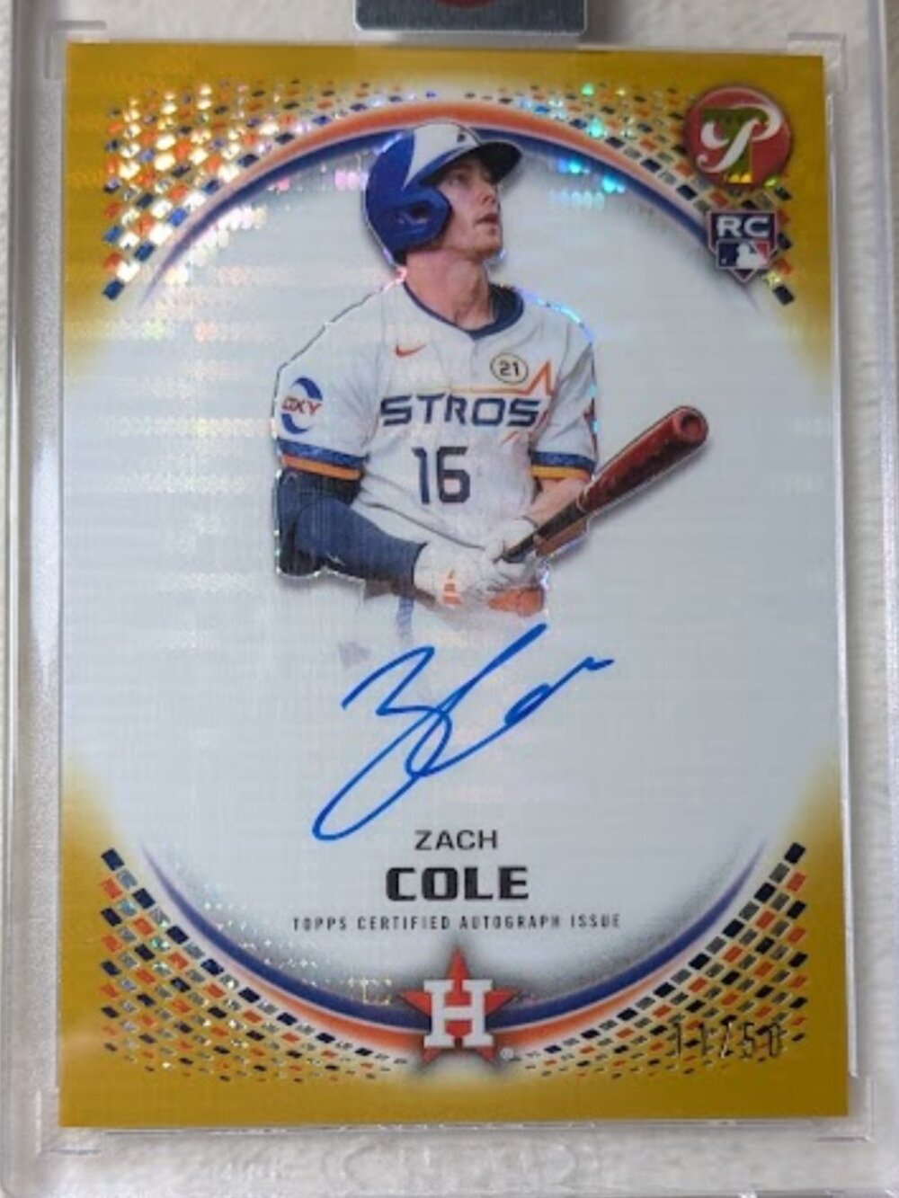 2026 Topps Pristine RC ZACH COLE Auto #PA-ZC 11/50